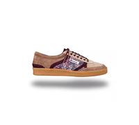 Morrison - Zapatillas - Modelo Cherokee - Hombre y Mujer - Piel de Serraje y Ante - Unisex - Hechas a Mano España - Marrón, Granate y Crema - Talla 43