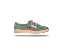 Morrison - Zapatillas - Modelo Maya - Hombre y Mujer - Piel de Serraje y Ante - Plantilla extraíble - Unisex - Hechas a Mano España - Verde - Talla 45