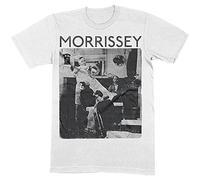 Morrissey T Shirt Barber Shop Logo Nuevo Oficial De Los Hombres Blanco Size XL