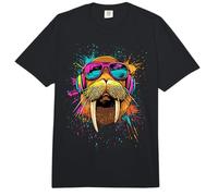 Morsa con Gafas de Sol Colmillos de Foca Morsas del Pacífico Comfort Colors Adult Heavyweight T-Shirt