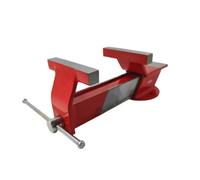 Morsa De Banco Fija 115 Mm KOMBO De Mandíbulas De Acero Con Eje A Tornillo