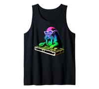 Morsa DJ Music Party Amante de los Animales Camiseta sin Mangas