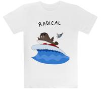 Morsa Radical Camiseta Blanca para Niños Camiseta De Manga Corta para Niños Kids White tee Children Short Sleeve T-Shirt