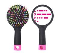 Morse Code Love Point Line Expression Salon - Cepillo para desenredar el cabello, base acolchada