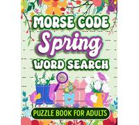 Morse Code Spring Word Search Puzzle Book For Adults