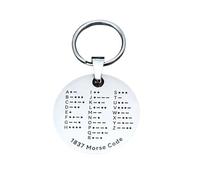Morse Code Trainer - Stainless Steel Portable Educational Learning Tool Design | Morse Code Practice Device Signal Training Kit Communication Accessory | For Adults Women Men
