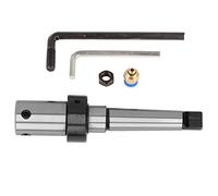 Morse Taper Drill Tool MT3 19.05mm, Morse Taper Arbor with Internal Cooling System, Steel Hollow Drill Adapter for Annular Cutter, Compatible with Magnetic Radial Bench and Vertica