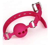 Morso constante de silicona perforado con correa de metal Ball GAG J093 (Small)