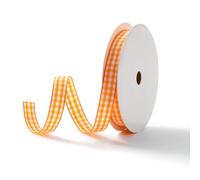 MORSUNBELA Cinta de Regalo, 10 mm x 9 m Cintas Regalo Decorativa, Cinta Naranja para DIY Crafts Cake Bouquet Decoration Christmas Party