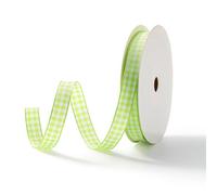 MORSUNBELA Cinta de Regalo Verde 10 mm x 9 m Cintas Regalo Decorativa, Cintas de Tela para DIY Crafts Cake Bouquet Decoration Christmas Party