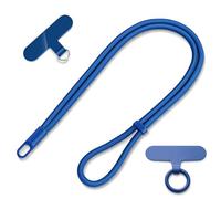 MORSUNBELA Handyband zum Umhängen, Handykette Lang, Lanyard Universal Handy Umhängeband, Verstellbar Handykette zum Umhängen Schlüsselband - Blau