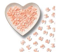 MORSUNBELA Lazos de regalo, 100 unidades, minilazos, autoadhesivos, pequeños lazos de satén para costura, decoración de bodas, tarjetas, regalo, piedra lunar