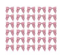 MORSUNBELA Lazos rosas pequeños decorativos para bodas, lazos de regalo, para comunión, Navidad, cumpleaños, día de San Valentín, 30 unidades, color rosa viejo