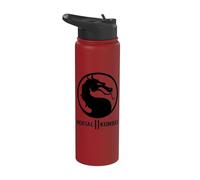 Mortal Kombat 11 Black Dragon Logo Stainless Steel Insulated Water Bottle
