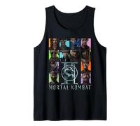 Mortal Kombat 2 Character Squares Camiseta sin Mangas