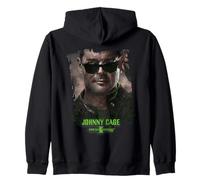 Mortal Kombat 2 Johnny Cage Portrait Sudadera con Capucha