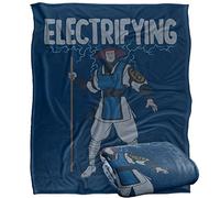 MORTAL KOMBAT Klassic Blanket, 152 x 127 cm Raiden I'm Electric Silky Touch Super Soft Throw Blanket