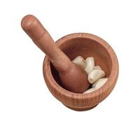 Mortar and Pestle Set, Spices Grinder, Comfortable Grip Solid Weight Stylish Look Natural Texture Easy Cleaning Robust Material Stable Support, Grinder Bowl Crusher for Garlic, Pepper, Seasoning