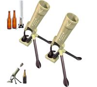 Mortar Beer Bottle Opener, 51mm Mortar Bottle Opener, Heavy-Duty Tactical Cap Launcher, Funny Hands-Free Push Down Bottles Cap Launcher, Home Party Bar Desk Decor