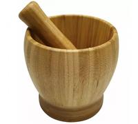 MORTERO COCINA BAMBÚ 11cm KINGHOFF KH-1617