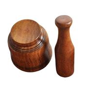 Mortero Cocina Juego de mortero resina for el hogar, cuenco molienda madera, Manual, for cocina, ajo, jengibre, especias, juego, 1/2 Uds(Style A 2pcs)