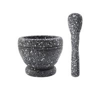 Mortero Cocina Juego de mortero y maja, molinillo especias, juego cuencos for moler ajo, olla for triturar, herramienta cocina, trituradora hierbas, fácil limpiar for cocinar en casa(C)