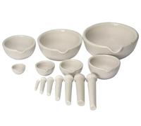 Mortero Cocina Mortero y mortero de porcelana, juego cuencos for mezclar moler, herramientas laboratorio blancas, 60mm/80mm/90mm/100mm/130mm/160mm/216mm/254mm(90mm)
