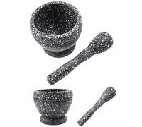 Mortero Cocina Trituradora de mortero piedra multifunción machacador ajo Manual for el hogar molinillo tazón olla for cocinar en casa(Size3)