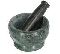 Mortero De Cocina Con Majador Kave Home Cindea De Mármol Color Verde AA7943PR19