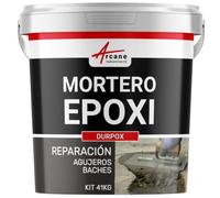 Mortero Epoxi Nivelación Reparación de Hormigón - DURPOX 41 kg | Repara Hormigón, Agujeros y Baches, Transitable, Resiste a la Abrasión, Antipolvo, Int/Ext - Arcane Industries