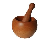 Mortero Herramientas de cocina madera duraderas, mortero, molinillo, triturador medicinas, especias(L)