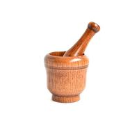 Mortero Juego de mortero y maja madera, juego cuencos for moler, olla for triturar ajo, herramienta cocina