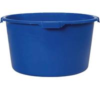 Mortero madera contenido 90L, azul con fondo reforzado