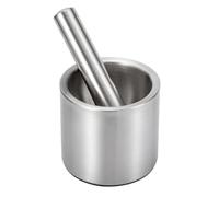 Mortero para Ajo de Acero Inoxidable 304, Plata, una Pieza
