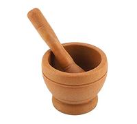 Mortero y maja de madera, mortero para especias, juego de morteros, mortero manual de cocina y maja para cocina