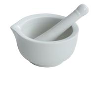 Mortero y maja de porcelana, molinillo for especias, ajo, hierbas, mezcla, tazón molienda, juego trituradora, herramientas cocina for restaurante Para Triturar Hierbas y Especias(White L)