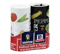 Morton McCormick Iodized Salt & Pepper, 5.25 oz (paquete de 12) by Morton Salt