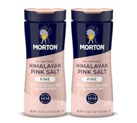 Morton Sal rosa del Himalaya totalmente natural, fina, 500 g (paquete de 2)