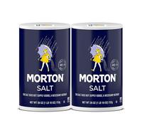 Morton Sal simple, multiusos, sal no yodada, ideal para cocinar y usar en la mesa, (26 onzas), paquete de 2