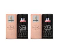 Morton Salt, juego de salero rosa del Himalaya y pimentero molido McCormick, multiusos (paquete de 2, 5 onzas)