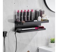 Morwealth Soporte de Pared 2 en 1 Para Dyson Airwrap y Secador de Pelo - Sin Taladrar, Fácil Almacenamiento Estético y Organizador