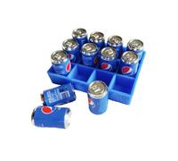 Mos kevin Latas de resina en miniatura, accesorios de casa de muñecas a escala 1:12, multicolor, 10 piezas, colección temática de alimentos para exhibición y mini escenas