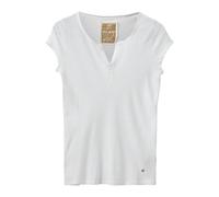 MOS MOSH - Camiseta clásica con cuello en V - Ecru - Tops - Mujer - Blanco - XL -