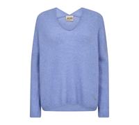 MOS MOSH- Suéter suave con cuello en V Hydrangea- Knitwear- Mujer- Azul- M- Suéter suave con cuello en V Hydrangea