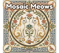 Mosaic Meows: Beautiful Cats in Mosaic and Stained Glass Designs (Cat Art Coloring Books)