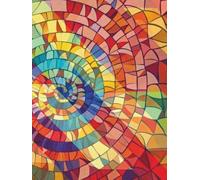 MOSAIC MONTAGE ARTBOOK: 8.25 x 11 Inch 100 Smooth Blank Pages | Gift for Artists, Students & Selfcare lovers | For Art, Education, Travel & Home
