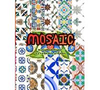 Mosaic Scrapbook Paper 8.5 x 11 Inches, 40 Pages: 20 Double Sided Sheets with 10 distinctive Designs