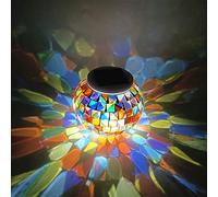 Mosaic Solar Light Solar accionado Mosaikgglas Ball Light IP44 impermeable (color)