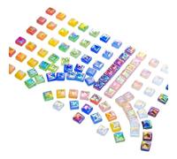 Mosaic Tiles Set- Mixed Color Glass Art Supplies, DIY Mosaic Craft Tiles for Home Decoration, Jewelry Making, Arts Projects, Crafting, Tabletop, Wall Art and Creative Handmade Designs