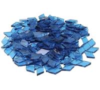 Mosaico autoadhesivo Azulejos de mosaico vidrio transparente 50g, pieza multicolor, piedras for hacer mosaicos DIY for manualidades, Hobby, artes, decoración pared del hogar(Color 3)